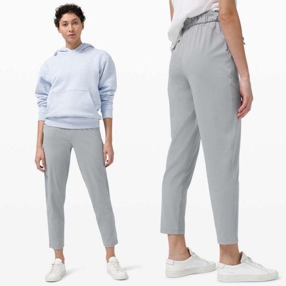 lululemon athletica Pants - LULULEMON Keep It Moving Grey Atheleisure Drawstring Joggers Pants